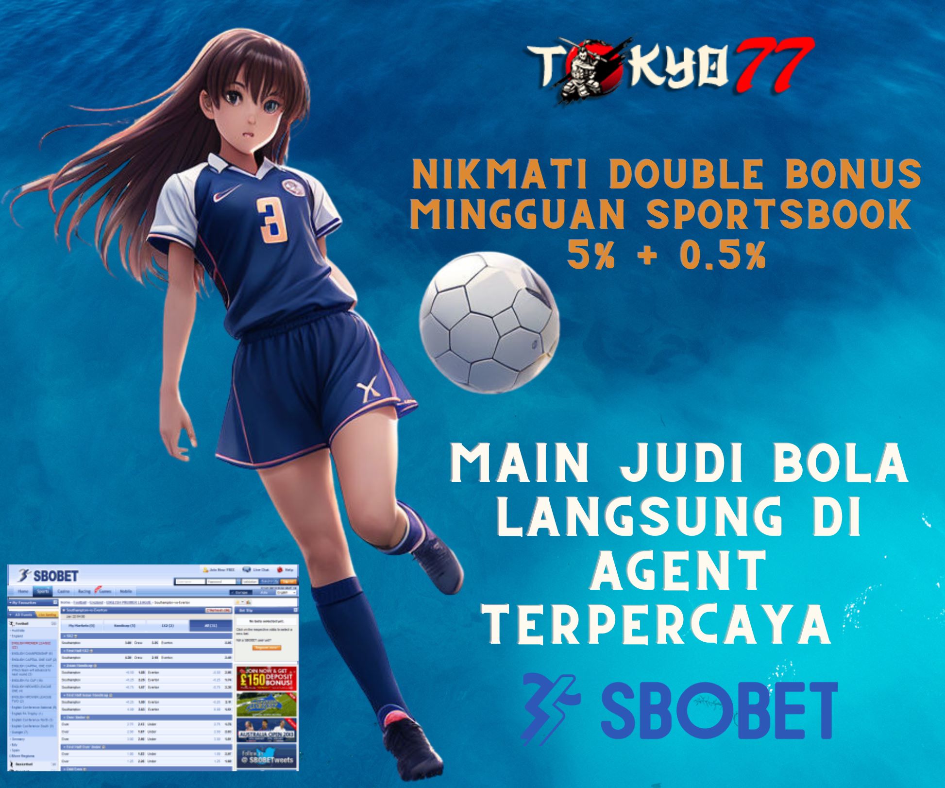 Bet on your favorite football team on the trusted Agent SBOBET